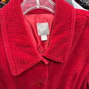 J. Jill Women's Red Corduroy Jacket